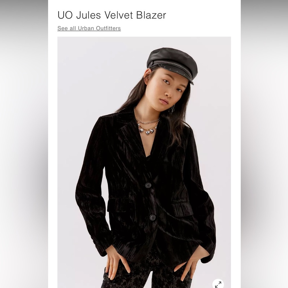 Velvet blazer
